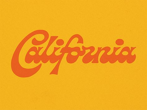 California Lettering by Loren Klein California Lettering, California Logo, California Design, Types Of Lettering, Script Lettering, Learning Design, Typography Letters, Custom Letters, Freelance Graphic Design