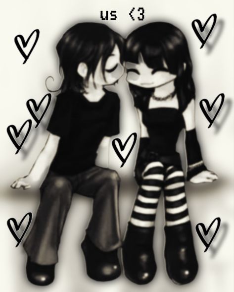 Amor Emo, Cute Emo Couples, Emo Couples, Emo Pictures, Grunge Couple, Emo Boyfriend, Estilo Cholo, Emo Love, Emo Pfp