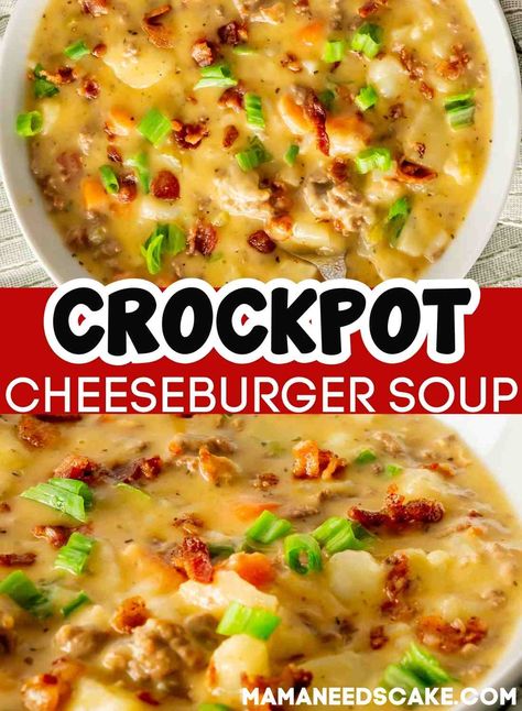 Crockpot Cheeseburger Soup With Frozen Hashbrowns, Crockpot Macaroni Cheeseburger Soup, Cheeseburger Chowder Crockpot, Cheesy Hamburger Potato Soup Crockpot, Cheeseburger Soup The Recipe Critic, Cheeseburger Crockpot, Hamburger Soup Crockpot, Crockpot Cheeseburger Soup, Cheeseburger Soup Slow Cooker