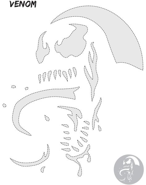 Venom Pumpkin Stencil, Venom Pumpkin Carving Stencil, Marvel Pumpkin Carving Stencil Templates, Halloween Pumpkin Stencils Printables, Venom Stencil, Marvel Pumpkins, Venom Pumpkin Carving, Marvel Pumpkin Carving, Marvel Pumpkin