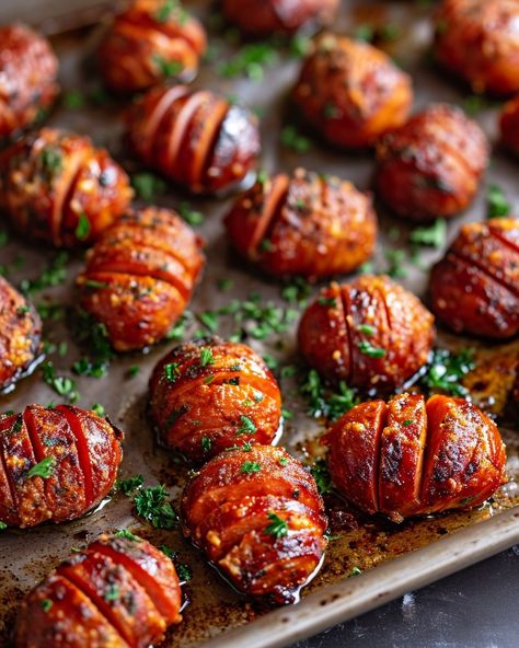 Hands down, one of my favorite party appetizers! Appetizer For Party Easy, The Best Appetizers Parties Food, Gourmet Snacks Appetizers, Easy Oven Appetizers, Appetizer Trays Ideas Finger Foods, Bbq Bites Appetizers, Hot Appetizers Bites, Kalbasa Appetizer Recipes, Crockpot Horderves Appetizers