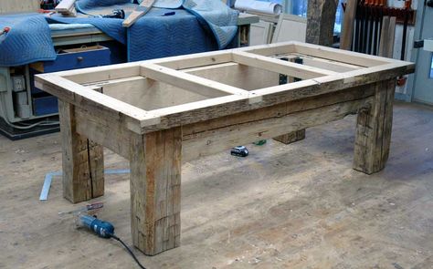 Diy Pool Table, Build Your Own Pool, Outdoor Pool Table, Custom Pool Tables, Pool Table Dining Table, Pool Table Room, Billiard Pool Table, Snooker Table, Barn Wood Projects