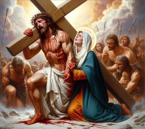 The Carrying Of The Cross, Jesus Carrying Cross, Jesus Christ On Cross, Jesus Carrying The Cross, Sorrowful Mysteries, Jesus Christ On The Cross, Jesus Son Of God, Jesus Crucified, Church Inspiration