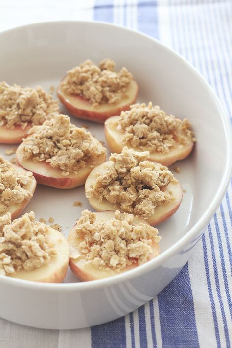 Donut Peach, Peach Crumble, Peach Recipes, Peach Crisp, Peach Recipe, Stone Fruit, Super Yummy, Be Patient, How Sweet Eats