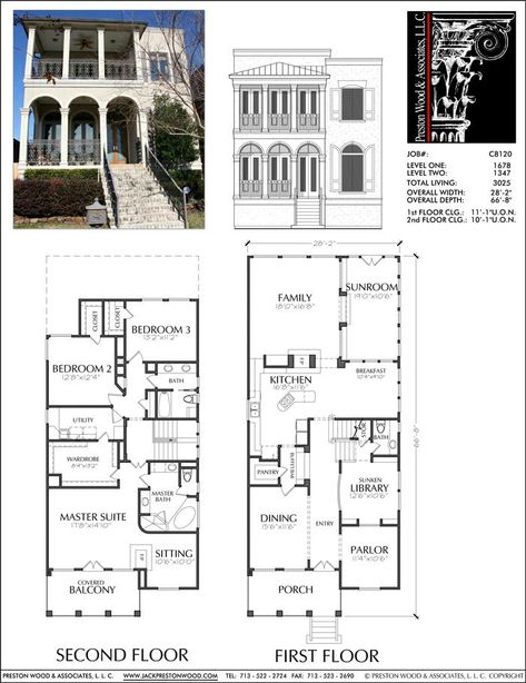 Floor Plans Library, City Home Floor Plan, New Orleans Homes Floor Plans, French Quarter Homes Floor Plans, Brownstone Homes Floor Plans, House With Library Floor Plans, New Orleans Mansion Floor Plans, Nyc Brownstone Floor Plans, Two Story Townhouse Floor Plans