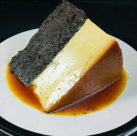 Choco Flan, Cream Caramel, Food World, Chocolate Powder, Moist Chocolate Cake, Cafe Food, Flan, Chocolate Cake, No Se