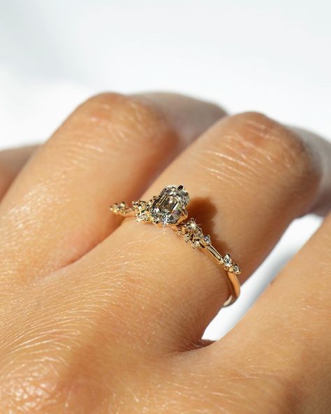 Engagement Rings Tiny Diamond, Dainty Fairy Engagement Ring, Engagement Rings For Small Hands, Ethereal Rings, Ethereal Engagement Ring, Laurie Fleming, Paper Rings, Bing Bong, Dainty Wedding Ring