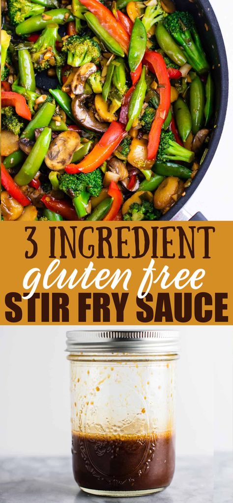 Gluten Free Chicken Stir Fry, Gluten Free Stir Fry Recipes, Gluten Free Stir Fry Sauce, Sauce For Stir Fry, Best Stir Fry, Chicken Stir Fry Sauce, Gluten Free Stir Fry, Fry Sauce Recipe, Veggie Stir Fry Recipes