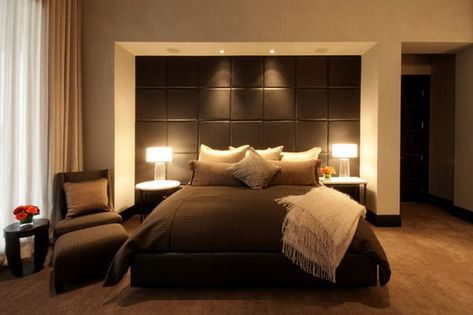 Brown Bedroom Ideas, Brown Bedroom Decor, Velvet Bedroom, Diy Wall Decor For Bedroom, Bedroom Ideas For Couples Modern, Contemporary Bedroom Furniture, Brown Bedroom, Contemporary Bedroom Decor, Bedroom Headboard