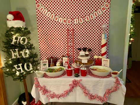 The Santa Clause movie themed Christmas party. @lisa_cox The Santa Clause Movie Party Ideas, Santa Claus Themed Party, The Santa Clause Party, Santa Clause Movie Party, Santa Claus Movie Night, Threenage Dream, Santa Claus Movie, Themed Christmas Party, The Santa Clause