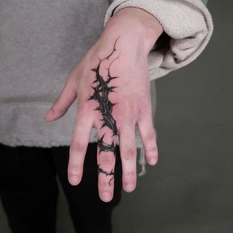 Dark Tattoo Ideas, 4 Tattoo, Tattoo Style Drawings, Small Hand Tattoos, Hand Tattoos For Guys, Dark Tattoo, Aesthetic Tattoo, Black Ink Tattoos, Hand Tattoo