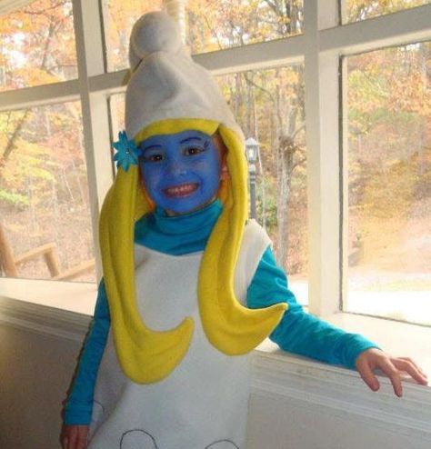 Custom Made Smurfette Hat Hair Wig Halloween by PrecisionSandP Smurfette Halloween Costume, Smurfette Costumes, Pinup Halloween Costume, Smurf Costume, Hair With Hat, Hair Dress, Custom Costumes, Hat Hair, Creative Costumes