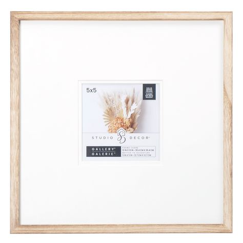 "Buy the Natural Wood Frame with Mat, Gallery by Studio Décor® at Michaels. This wooden frame has a contemporary design and looks great in almost any décor. With its white mat, this frame is perfect for displaying a cherished photograph or artwork. This wooden frame has a contemporary design and looks great in almost any décor. With its white mat, this frame is perfect for displaying a cherished photograph or artwork. Details: Natural brown White double mat Available in multiple sizes Thick laye Natural Nursery Decor, Stilt House, White Square Frame, Natural Nursery, Mountain Modern, Wall Frames, Wooden Picture Frames, Gallery Walls, Frame Matting