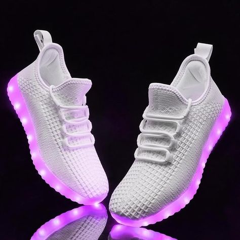 Amazon.com | BosenHulu Light Up Shoes for Women Men USB Charging LED Shoes Adult Halloween Dancing Glowing Luminous Trainers Mesh Upper Flashing Sneakers(Grey,9.5) | Fashion Sneakers Halloween Dance, Led Shoes, Light Up Shoes, Buy Lights, Sneakers Grey, Up Shoes, Fashion Sneakers, Shoes For Women, Tennis Shoes