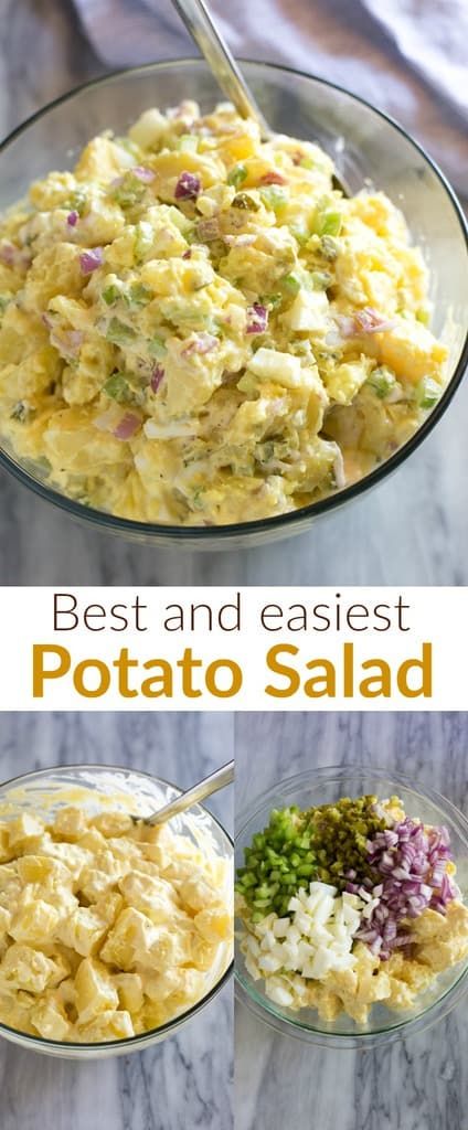 Traditional Potato Salad Recipe, Traditional Potato Salad, Best Potato Salad Recipe, Potato Salad Recipe Easy, Wallpaper Food, Potato Salad With Egg, Classic Potato Salad, Easy Potato Salad, Resep Salad