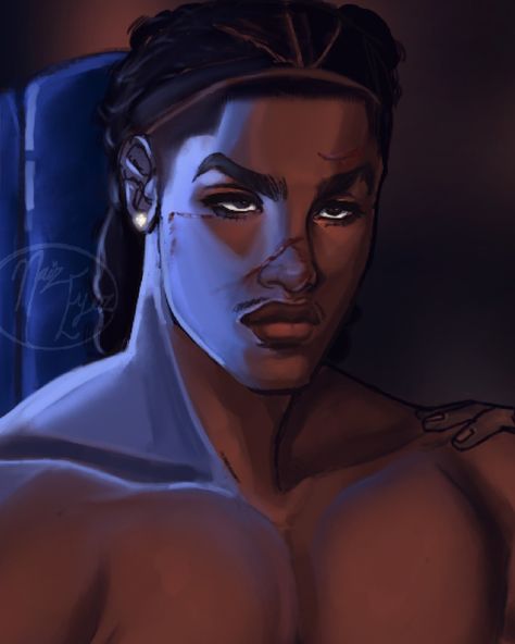 Art Model Reference Figure Drawing, Poc Oc Art Male, Black Art Characters, Archeron Family, Boxer Character Design, Drawings Of Boys, Boxer Oc, Black Vampire Art, Black Women Drawings