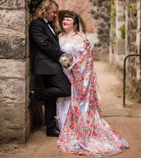 Lace cathedral veil