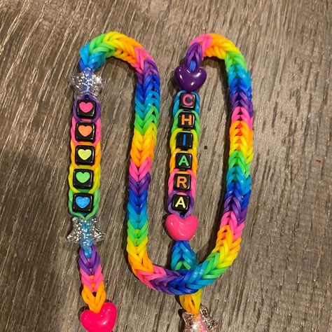 Rainbowloom Ideas Tutorial, Bracelets With Rubber Bands, Waste Bracelet, Rainbow Loom Color Combinations, Rainbow Loom Bracelets Color Ideas, Rainbow Loom Bracelets Patterns, Loom Bracelets Ideas, Rubber Band Bracelet Ideas, Rainbow Loom Keychain