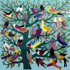 pinkpagodastudio: Inspiration: Chinese Folk Art Chinese Folk Art Painting, Chinese Folk Art, Therapeutic Art, Naive Art, Arte Popular, Folk Art Painting, Online Painting, Tree Art, Chinese Art