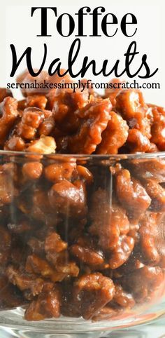 Resepi Biskut, Walnut Recipes, Candied Walnuts, Candy Recipes Homemade, Christmas Candy Recipes, Nut Recipes, Holiday Candy, Think Food, Monkey Bread