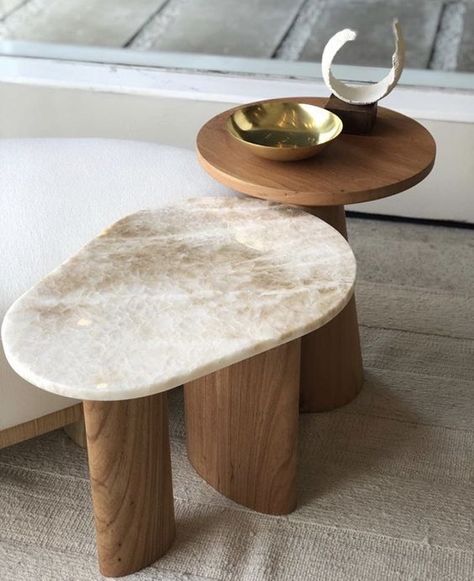 Follow @mysteelecreek and get more of the good stuff by joining Tumblr today. Dive in! Interior Boho, Style Deco, Furniture Side Tables, Furniture Inspiration, Small Tables, Design Living, Interior Inspo, Interior Furniture, Interior Design Inspiration