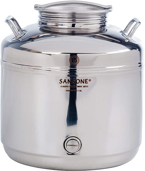 Amazon.com | Sansone Stainless Steel Water Dispenser with Spigot, 3.96 gallon, 15 Liters, Silver: Iced Beverage Dispensers Water Coolers, Steel Countertops, Alcohol Dispenser, Steel Hood, Steel Paint, Beverage Dispensers, Steel Bathroom, Water Dispensers, Drink Station