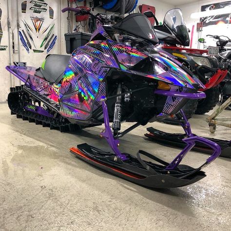 @fokusgraphics on Instagram: “That purple haze though!! 🔥🔥 #Fokus #fokusgraphics #graphics #fokusfamily #sledwraps #snowmobile” Women Snowmobile, Snowmobile Wraps, Sled Wraps, 1979 Ford Truck, Horse Trailers For Sale, Buy A Horse, Big Girl Toys, Dirt Biking, Equestrian Problems