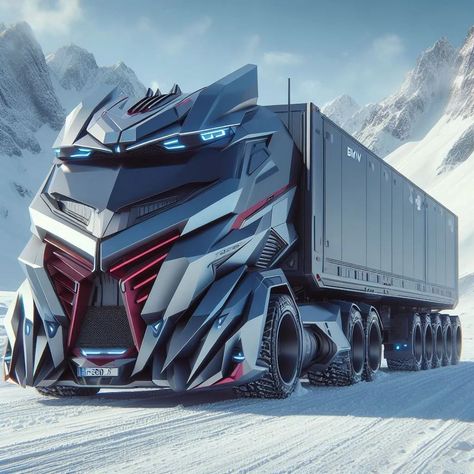 Future Explored (@xperia.ai) • Photos et vidéos Instagram Expensive Vehicles, Converted Van, Futuristic Vehicles, Converted Vans, Future Trucks, Rc Truck, Fantasy Pictures, Rc Trucks, Big Rig Trucks