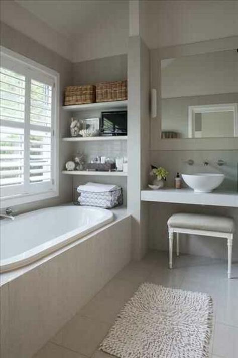 Bath Under Window, Shower Over Bath, New House Bathroom, Bathroom Light, Unique Bathroom, Bathroom Inspiration Decor, Upstairs Bathrooms, Big Bathrooms, Bathroom Storage Cabinet