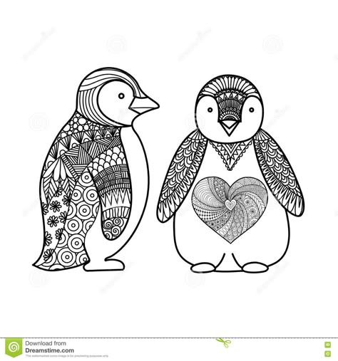 Penguin Tattoo, Penguin Coloring, Penguin Drawing, Penguin Art, Doodle Design, Spring Coloring Pages, Free Adult Coloring Pages, New 52, Line Art Design