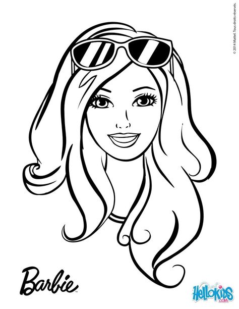 Barbie ready for the summer sun barbie printable Sun Coloring Pages, 4de Verjaardag, Free Barbie, Barbie Car, Barbie Printables, Barbie Drawing, Doll Drawing, Birthday Coloring Pages, Barbie Coloring