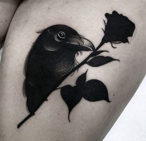 Raven Sketches, Traditional Tattoo Flowers, Theme Tattoo, Raven Tattoo, Tattoo Project, Dark Tattoo, Cover Up Tattoos, Arte Inspo, 문신 디자인