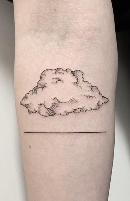 Forearm Tattoos For Men, Cloud Tattoo Design, The Trend Spotter, Garden Tattoos, Simple Tattoos For Guys, Inner Forearm Tattoo, Cross Tattoos For Women, Small Forearm Tattoos, Cross Tattoo For Men