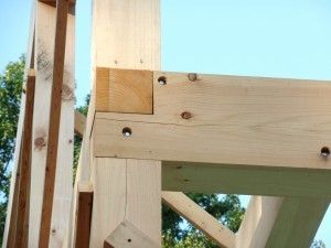 Post And Beam Interiors, Timber Frame Joints, Timber Frame Construction Detail, Timber Frame Porch, Timber Frame Joinery, Post And Beam Construction, Beam Structure, Timber Homes, Woodworking Shop Plans