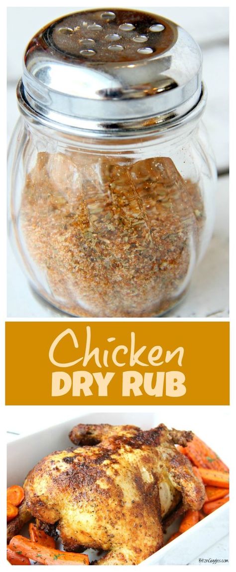 Chicken Dry Rub - Whether you're grilling, roasting or air frying chicken, this dry rub adds winning flavor each and every time! Air Frying Chicken, Chicken Dry Rub, Rub For Chicken, Frying Chicken, Dry Rub For Chicken, Bbq Dry Rub, Chicken Food Recipes, Spice Rubs, Chicken Rub