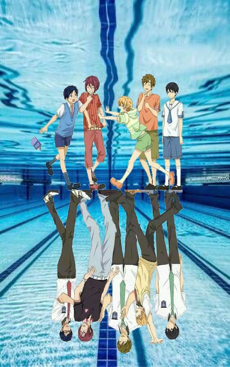 Free Fanart Anime, Free! Anime, Free Anime Wallpaper, Futurisme Retro, Free Eternal Summer, Anime Group, Anime Mobile, Splash Free, Free Iwatobi Swim Club