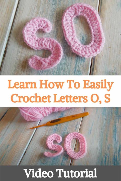 Crochet Letter Applique, Crochet Lower Case Letters Free Pattern, Crochet Letters On Sweater, Crochet Bubble Letters, Letter Crochet Pattern Free, Granny Square Letters, Crochet Letters Pattern Free, Crochet Patterns Stitches, Crochet Seasonal