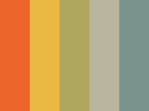 1950s Color Palette, Almond Pancakes, Persimmon, Color Pallets, Soft Pastel, Earth Tones, Color Palettes, Textile Art, Color Combinations