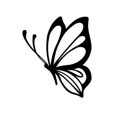 Butterfly line art. Simple minimal butterfly line tattoo icon logotype Molde, Butterfly Vector Art, Crosswalk Art, Butterfly Line Tattoo, Tattoo Ideas Line Art, Tattoo Ideas Line, Simple Butterfly Design, Butterfly Tattoo Simple, Line Art Butterfly