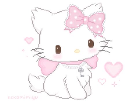 mii ♡ Light Pink Hello Kitty, Charmy Kitty, Bunnies Art, Charmmy Kitty, Kawaii Core, Pink Hello Kitty, Pink Themes, Cute Little Things, Cute Profile Pictures