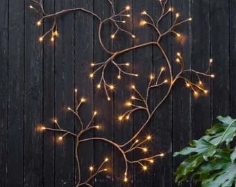 Etsy UK - Shop for handmade, vintage, custom, and unique gifts for everyone Climbing Ivy Indoor, Ivy Indoor, Solar Light Bulb, Climbing Ivy, Rockett St George, Accent Light, Led Fairy Lights, Solar Lanterns, Botanical Wallpaper