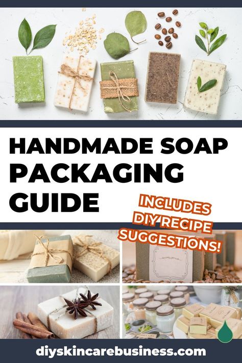 The packaging guide for handmade skincare businesses that feature soap in their product line! Not JUST a resource with 'pretty' details, this post includes DIY skin care recipe suggestions, soap boxes ideas, soap box label templates, unboxing inspiration, and more. A true business branding must-have for any small-batch soap maker wanting to grow their loyal customer base! www.diyskincarebusiness.com Soap Making Supplies List, Soap Bar Packaging Ideas, Diy Soap Wrapping Ideas, Packaging Soap Ideas, Packaging Homemade Soap, Soap Labels Template Free Printable, Soap Packing Ideas, Homemade Soap Packaging Ideas, Diy Soap Bars For Beginners