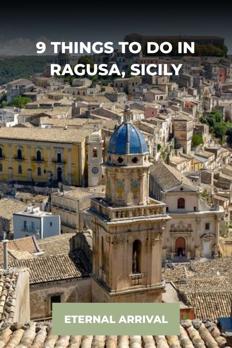 baroque old town of ragusa, sicily in the summertime Baroque Architecture, Catania, Amalfi Coast, Ragusa Sicily, Italy Trip, Tourist Spots, Beautiful Buildings, City View, Stunning View