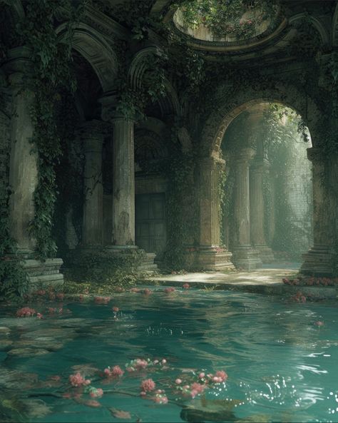 Pretty Landscapes, Fantasy Places, Fantasy Aesthetic, Ethereal Art, Dreamy Art, Nature Aesthetic, Pretty Places, Fantasy Landscape, Fantasy World