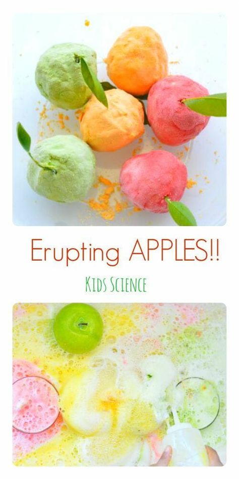 Fizzing Apple Art, Apple Science Experiments, Apple Science, Fall Science, Science Experiments For Kids, Apple Preschool, Apple Unit, Experiments For Kids, Johnny Appleseed