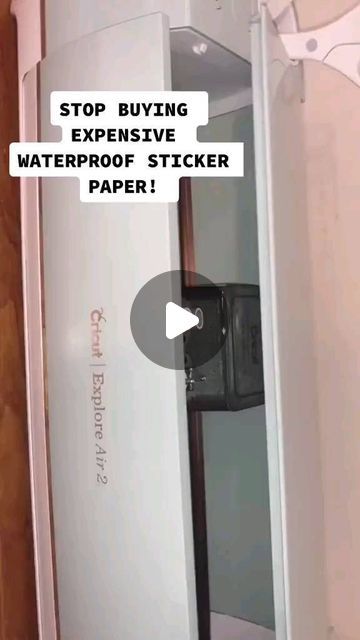 Do you love making stickers with your Cricut machine? I have just the hack for you  You can save a lot of bucks using this sticker craft.... | Instagram How To Make Cricut Stickers, How To Make Stickers With Cricut, Making Stickers With Cricut, Cricut Apps, Cricut Stickers, Cricut Air 2, Cricut Cake, Cricut Hacks, How To Use Cricut