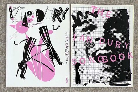 Songbook Design, Barney Bubbles, Punk Graphic Design, 80s Illustration, Ian Dury, Punk Zine, Punk Collage, Punk Magazine, Art Zine