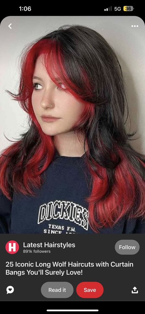 Red Dip Dye Hair Black, Red Hair Dip Dye, Red Hair Ends Dip Dye, Layered Hair Dyed Tips, Red Underdye Hair Short, Red Hair Tips Dip Dyed, Red Hair Ends, Red Underdye Hair, Underhair Dye