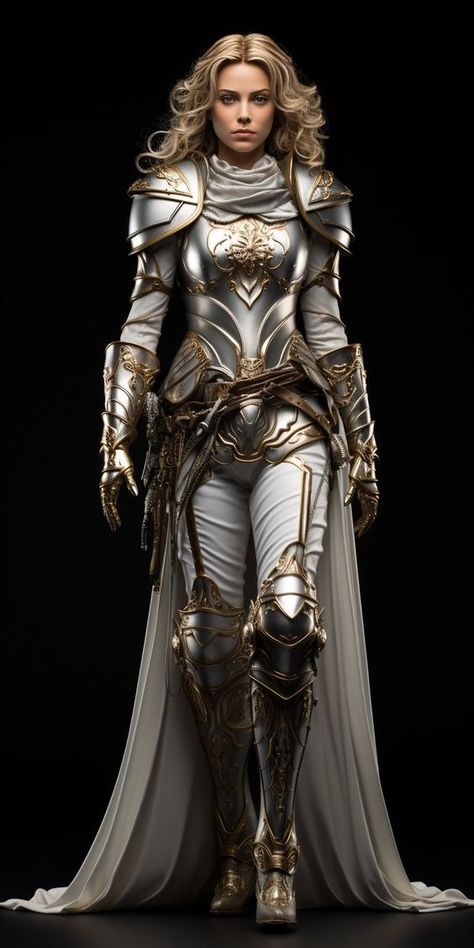 Female Armor Dress, Armor Dress, Warrior Outfit, Girl Hairstyle, Female Armor, Ralph Macchio, Female Knight, Fantasy Armor, Warrior Princess