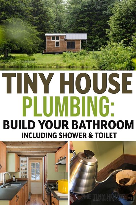 Diy Tiny House Cheap Off Grid, Tiny House Plumbing Off Grid, Living In A Shed Tiny House, Build A Tiny House On Wheels, Tiny Home Solar Power, Building A Tiny Home On A Trailer, No Plumbing Bathroom, Shed Into Tiny House Diy, Adding Plumbing To A Shed